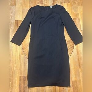 Theory Black Long Sleeve Dress